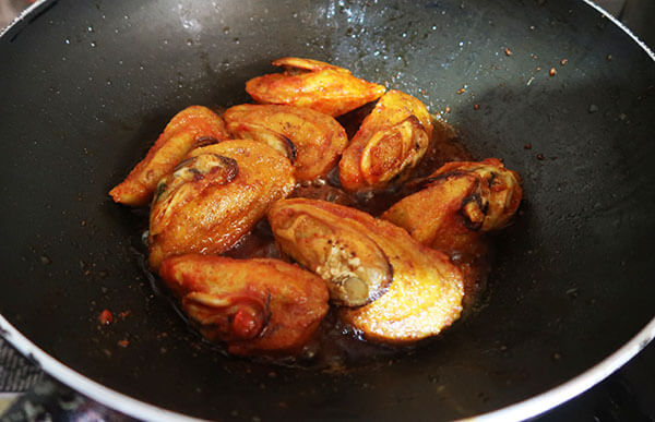 mussels cooking in a pan